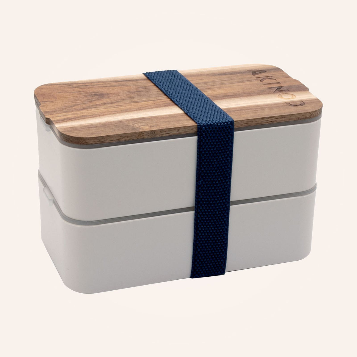 Bento + Lunch bag 11:58, Blanc / Bleu jeans