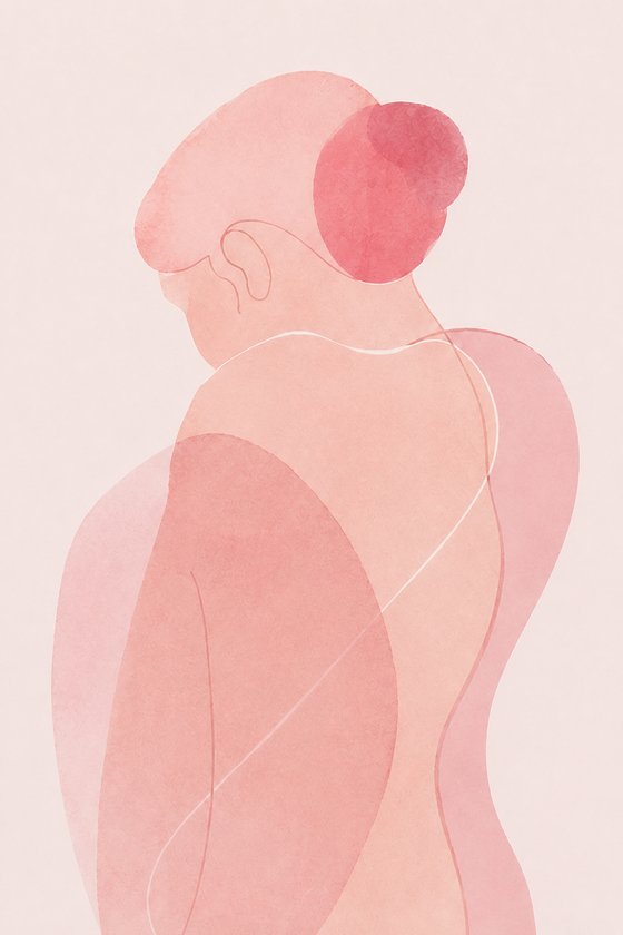 Aquarelle rose n°4